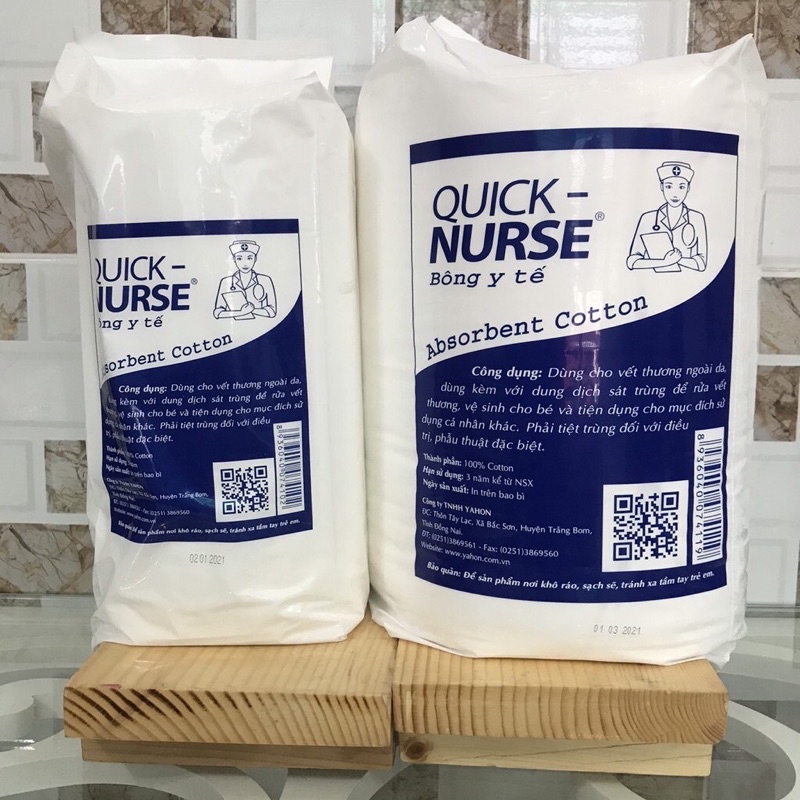 Bông y tế Quick nurse 1kg (gòn y tế Quick nurse)