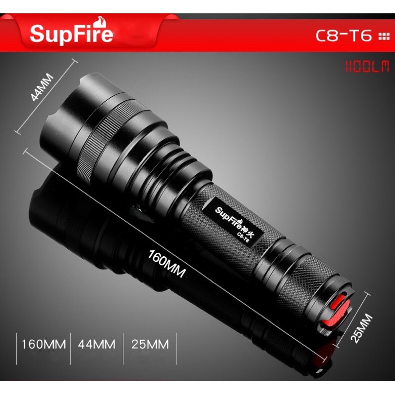 Đèn pin SupFire C8-T6