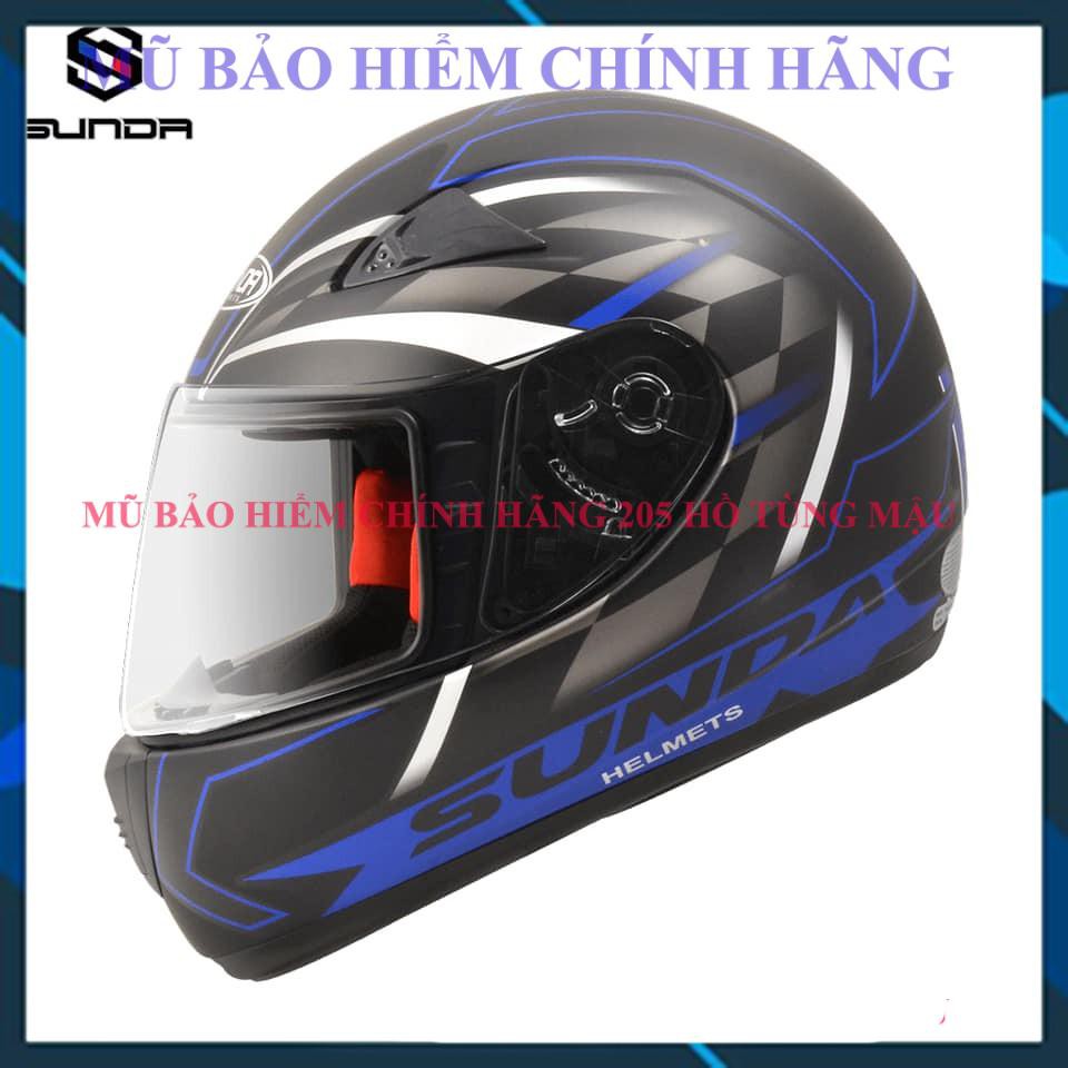Mũ bảo hiểm fullface SUNDA 2000C chính hãng - Nhiều màu tem