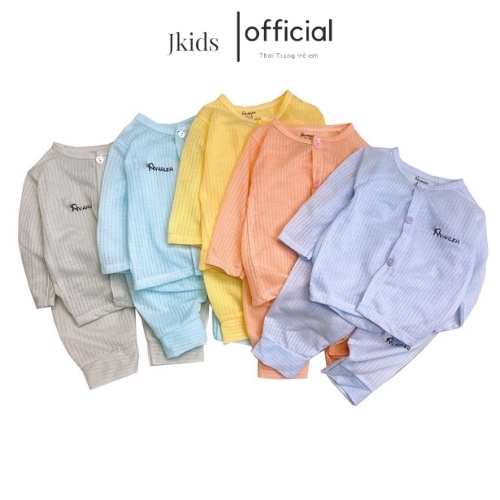 Quần áo trẻ em dài tay JKIDS cho bé trai và bé gái từ sơ sinh đến 14kg [ Hàng Chuẩn Loại 1 ]