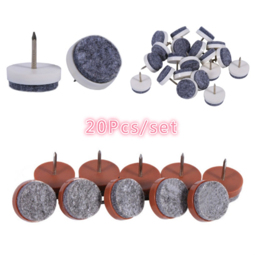 Bộ 20 Đệm Lót Chân Ghế 20/24/28mm Bằng Vải Nỉ