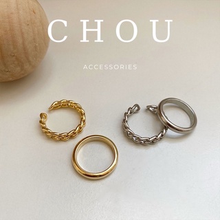 Set 2 Nhẫn Retro | CHOU ACCESSORIES |