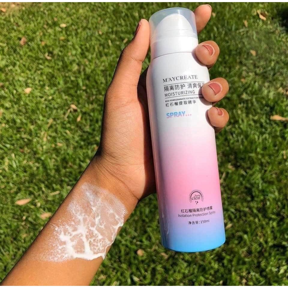 Xịt Chống Nắng Trắng Da MayCreata 150ml