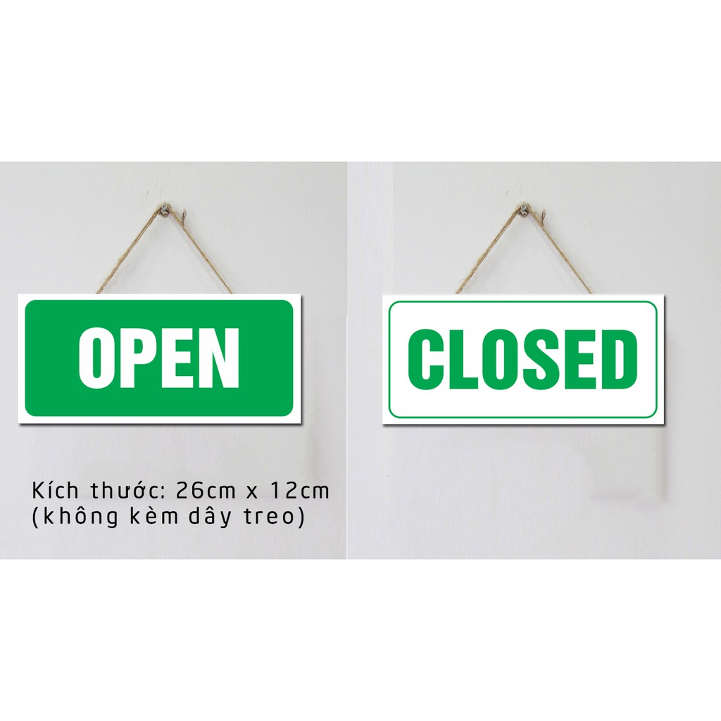 Biển Open/Closed cửa hàng (không gồm dây treo)