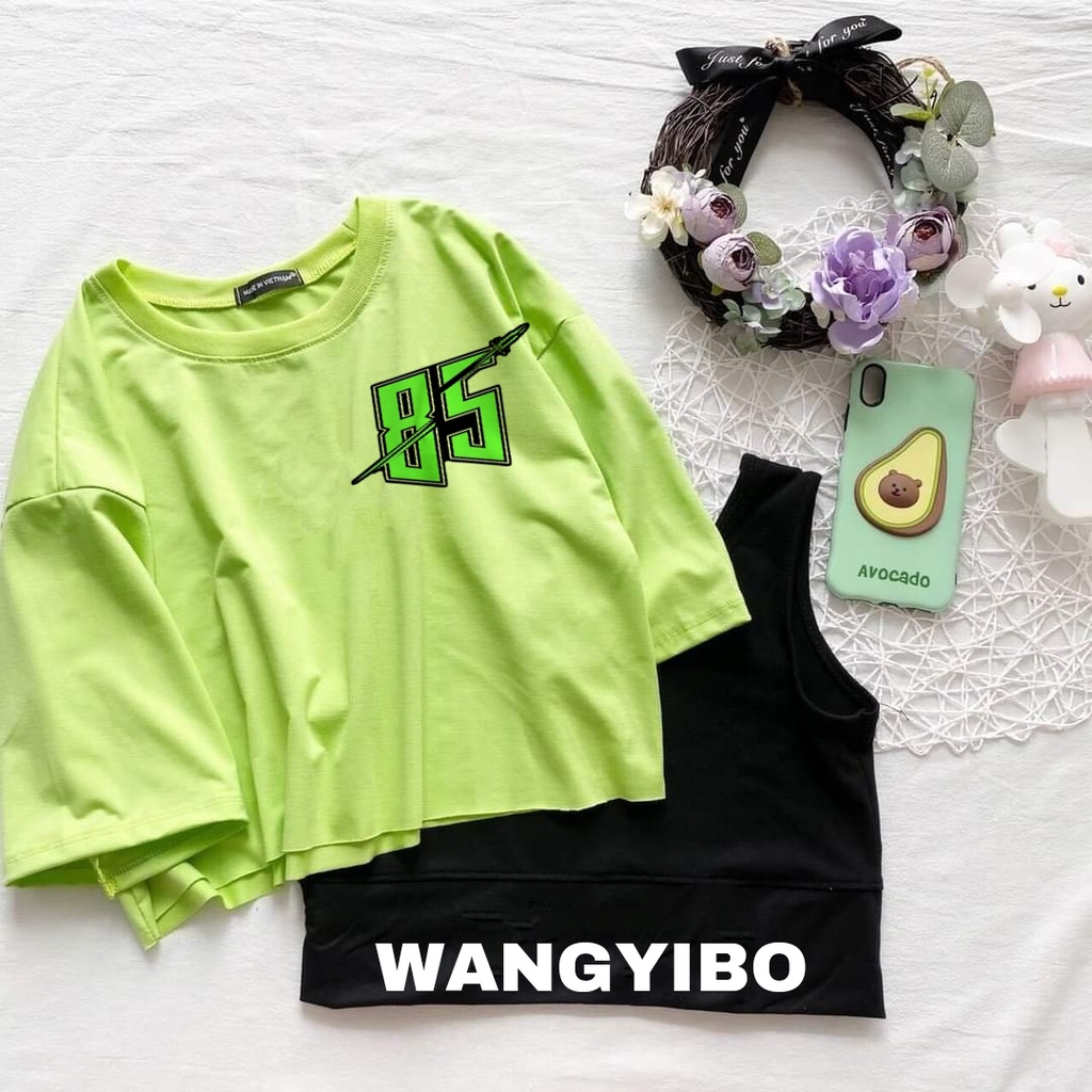 SET ÁO CROPTOP BJYX BÁC QUÂN NHẤT TIÊU - ÁO CROPTOP IN HÌNH VƯƠNG NHẤT BÁC, TIÊU CHIẾN