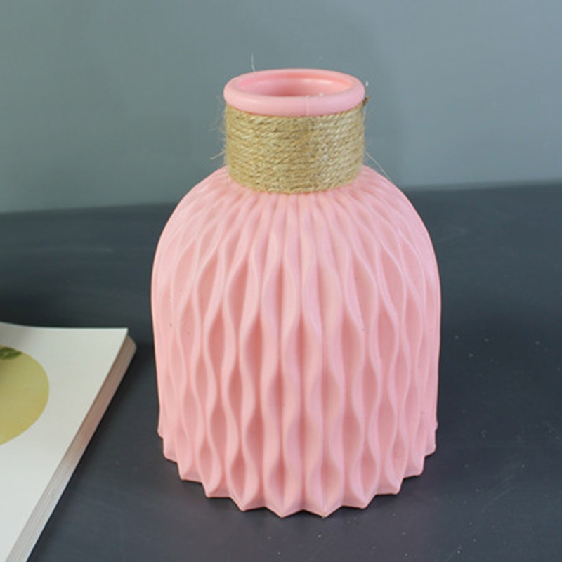 Chậu Hoa Khô Bằng Nhựa Phong Cách Vintage Tinh Tế Trang Trí Nhà Cửa