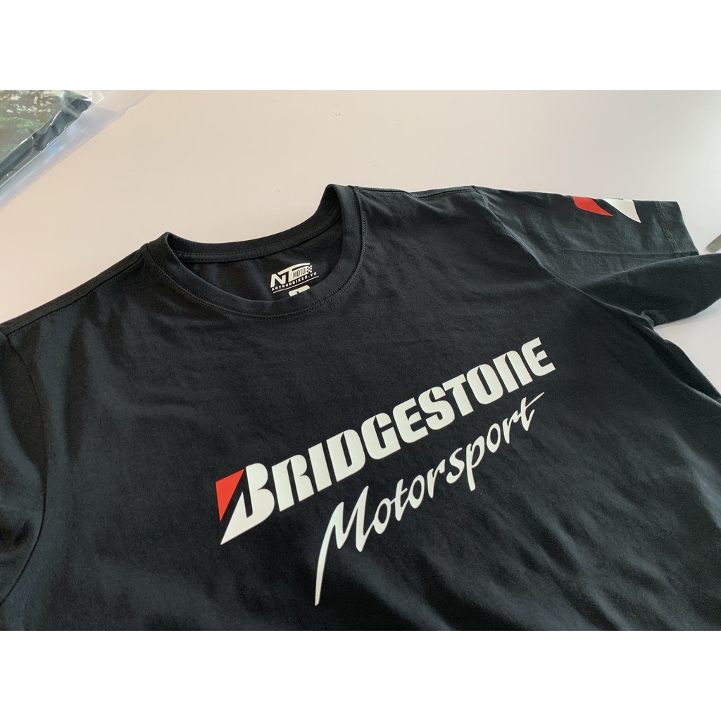 Áo Thun Biker - Bridgestone Motorsport Unisex Nam Nữ tay ngắn có Big Size Cho