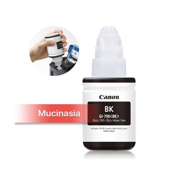 Mực Đen Canon GI790 BK 135ml dùng cho máy Canon G1000 - G1010 - G2000 - G2010 - G3000