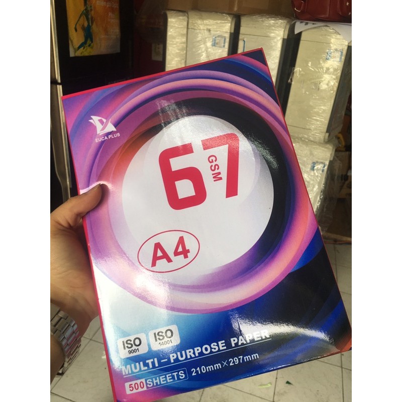 Giấy A4 1 gam nhiều loại đồng giá