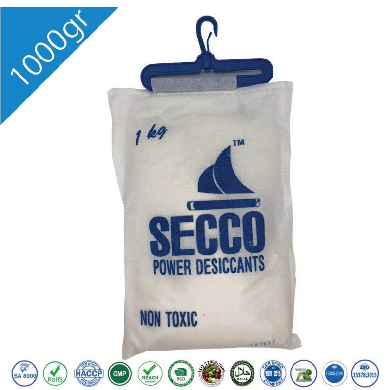 Bột hút ẩm Secco Powder 1kg (1 túi) hàng chính hãng. giá ưu đãi cho đại lý mua 100 ký trở lên