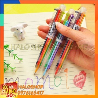 Bút bi 6 đầu 6 màu độc đáo
