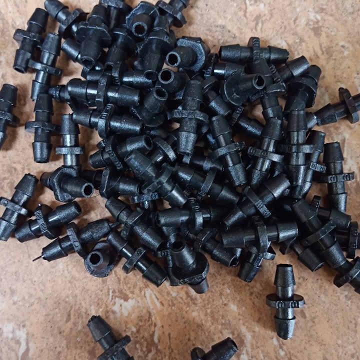 Bịch 100 Khởi Thủy 5mm 2 Đầu Gài Dùng Nối Ống PE 5*7mm với nhau hoặc Với Ống PVC/ HDPE