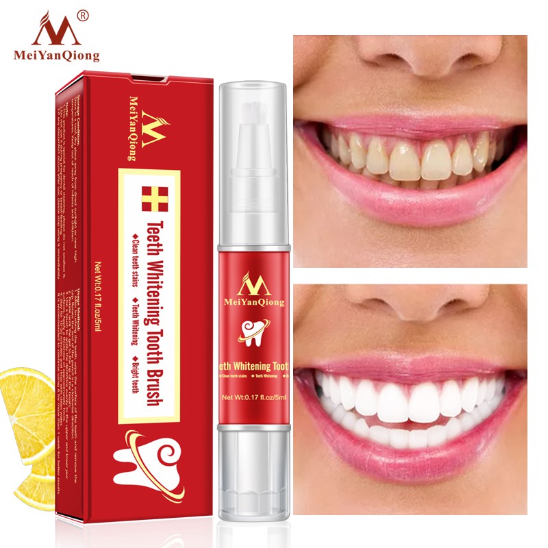 MeiYanQiong Teeth Whitening Pen Bút Gel Làm Trắng Răng Loại Bỏ Vết Bẩn Chất Lượng Cao Loại Bỏ Vết Bẩn Mảng Bám Cho Hàm Răng Trắng Sáng Khỏe Mạnh giúp răng chắc khỏe và trắng sáng tự nhiên Oral Hygiene Cleaning 5ml | BigBuy360 - bigbuy360.vn