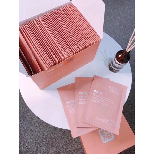 Hộp 50 miếng mặt nạ nhau thai cừu tế bao gốc Nhật Bản Rwine Beauty Steam Cell Placenta Mask P0113