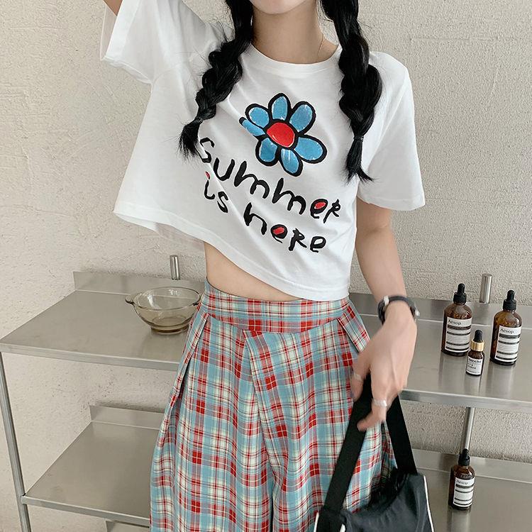 Ls Áo Sơ Mi Ngắn Cổ Vuông Thiết Kế Chéo Ngực Phong Cách Mùa Thu Pháp Cho Nữ