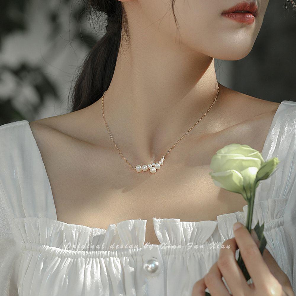 EXPEN Vòng cổ Mặt Nhẫn Đôi Cho Nữ