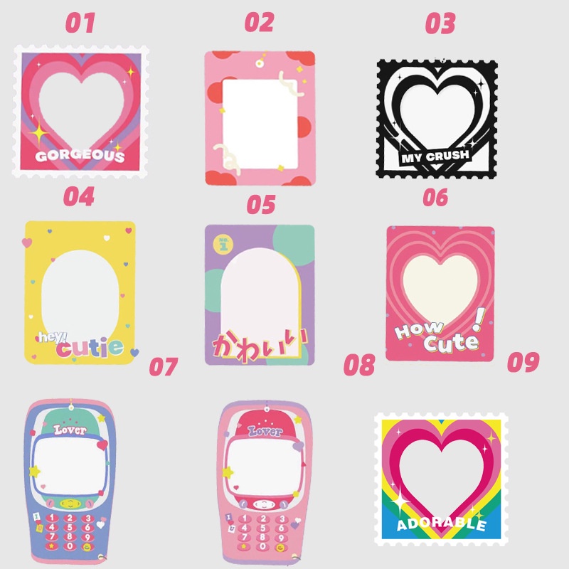 Peach Thẻ Cuckoo Bằng Acrylic Trang Trí Móc Khóa / Thẻ Ảnh DIY
