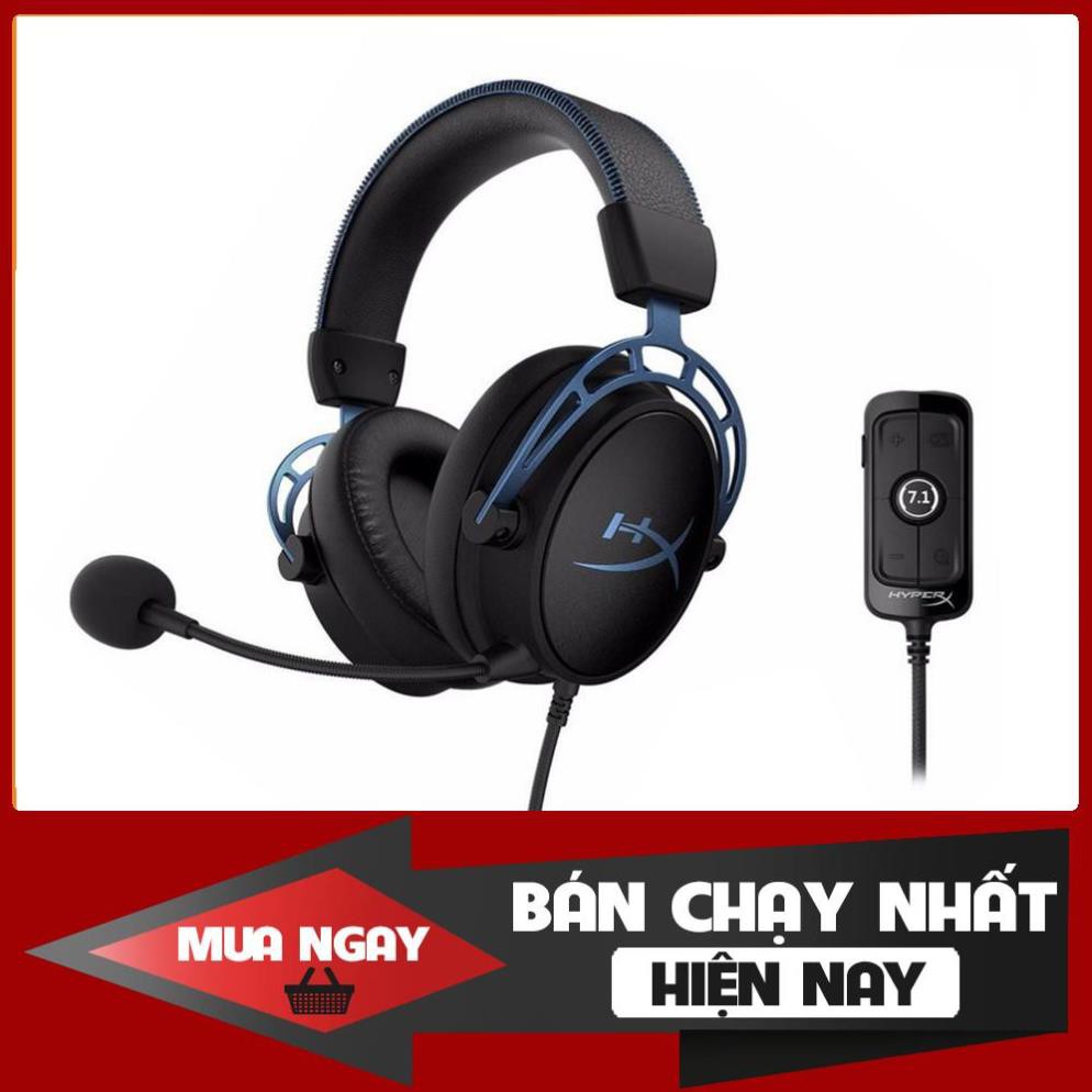 Tai nghe Kingston HyperX Cloud Alpha S Blue âm thanh ảo 7.1