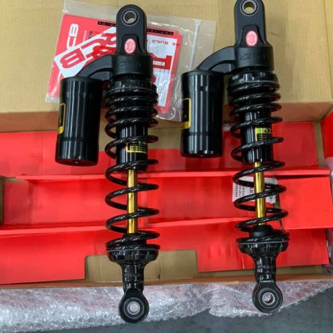 Phuộc RCB bình dầu cho Wave đen ty vàng hàng chính hãng Racing Boy MB2 không tăng chỉnh