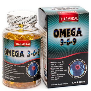 Viên Uống Dầu Cá Pharmekal Omega 369 Ngăn Ngừa Xơ Vữa Động Mạch, Giúp Sáng Mắt (100 Viên / Hộp)