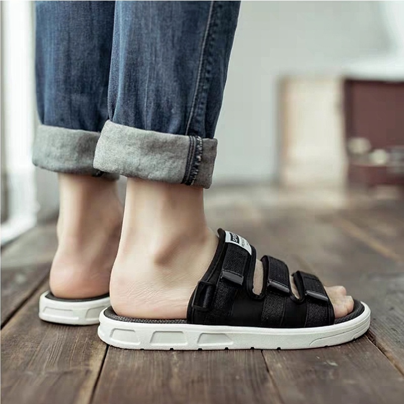 Sandal Nam nữ unisex 6062 quai ngang  - giày sandal đế cao