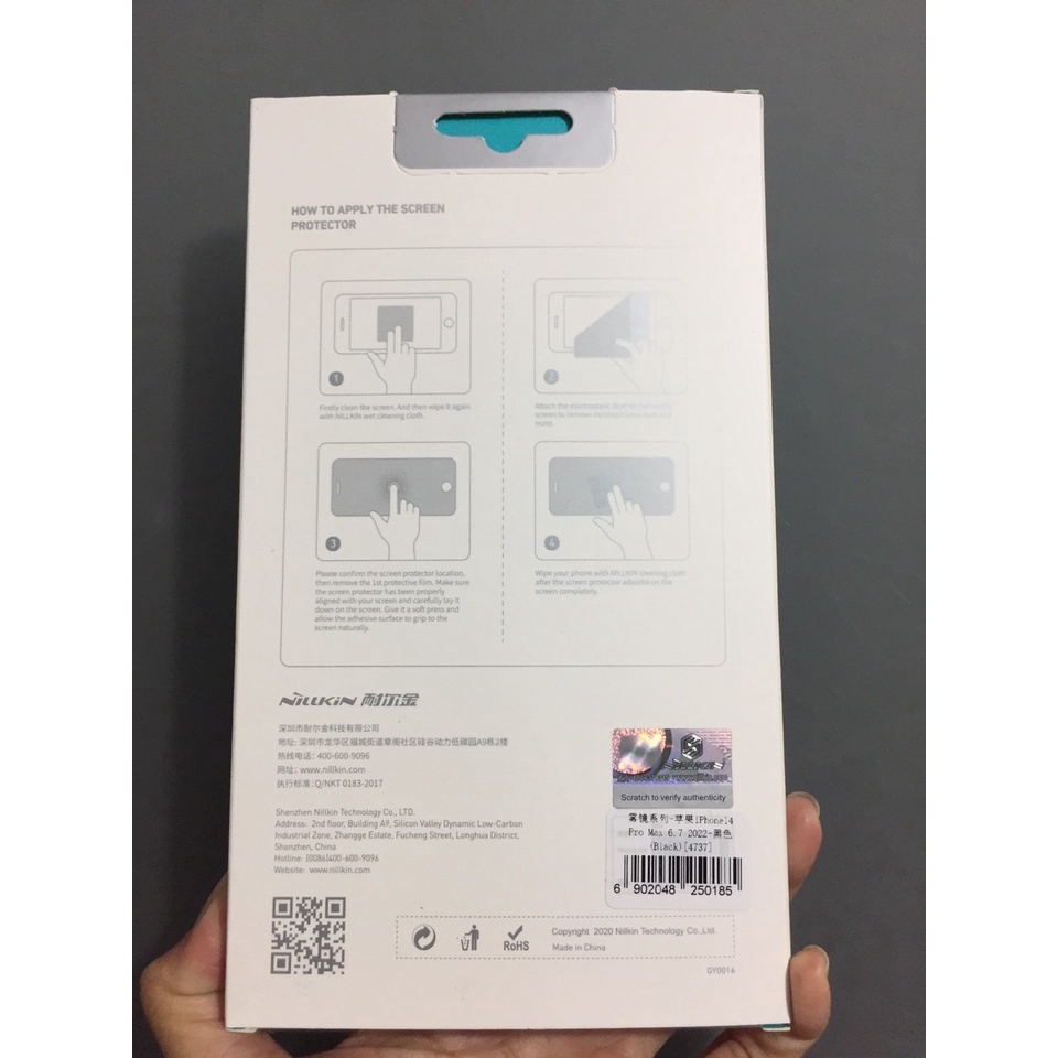 [14 pro max]Cường lực full màn hình chống vân tay cho iP 14 Pro Max Nillkin FogMirror