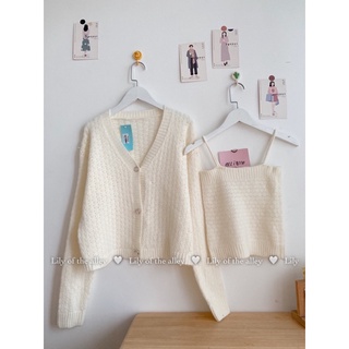 Set áo cardigan áo 2 dây