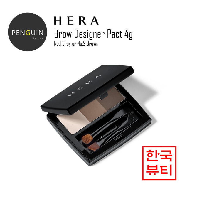 [Hàng mới về] Bảng phấn kẻ mày Hera 4g gồm 3 màu từ Hàn Quốc dễ dàng trang điểm tiện dụng