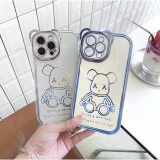 [Video Thật]Ốp Iphone - Ốp Kaws Viền Xi Xanh Bạc Cực Đẹp X/Xs/XsMax/11/12/11ProMax/12Promax/13/13ProMax