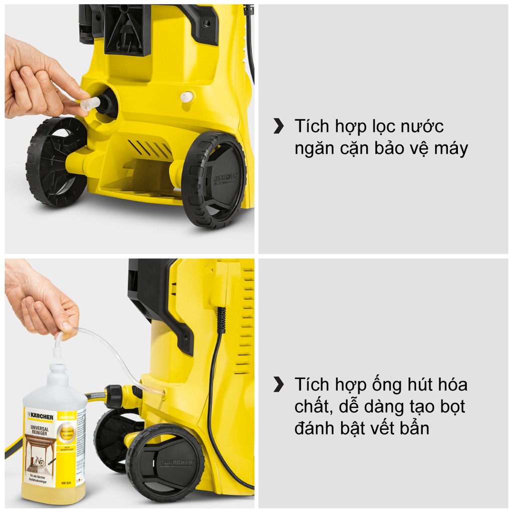 (Sản xuất Đức) Máy phun rửa áp lực cao Karcher K2 full control