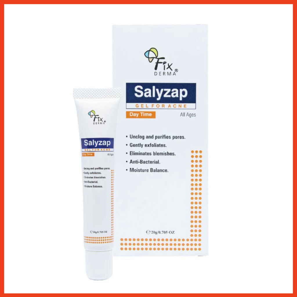 [CHÍNH HÃNG] Fixderma Gel Dưỡng Giảm Mụn Ban Ngày Salyzap Gel For Acne 20g