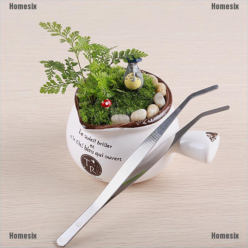 [HoMSI] Stainless Forceps tools garden miniatures resin figurines for garden decoration tools SUU