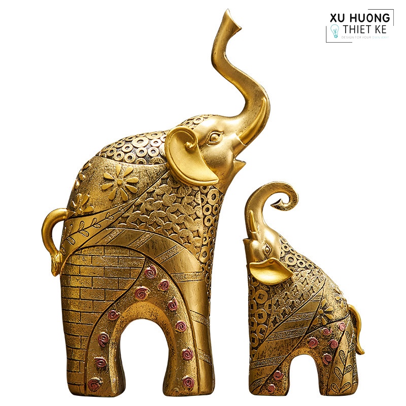 Tượng voi phong thủy Euphemia - Tượng decor nhập khẩu | Xuhuongthietke
