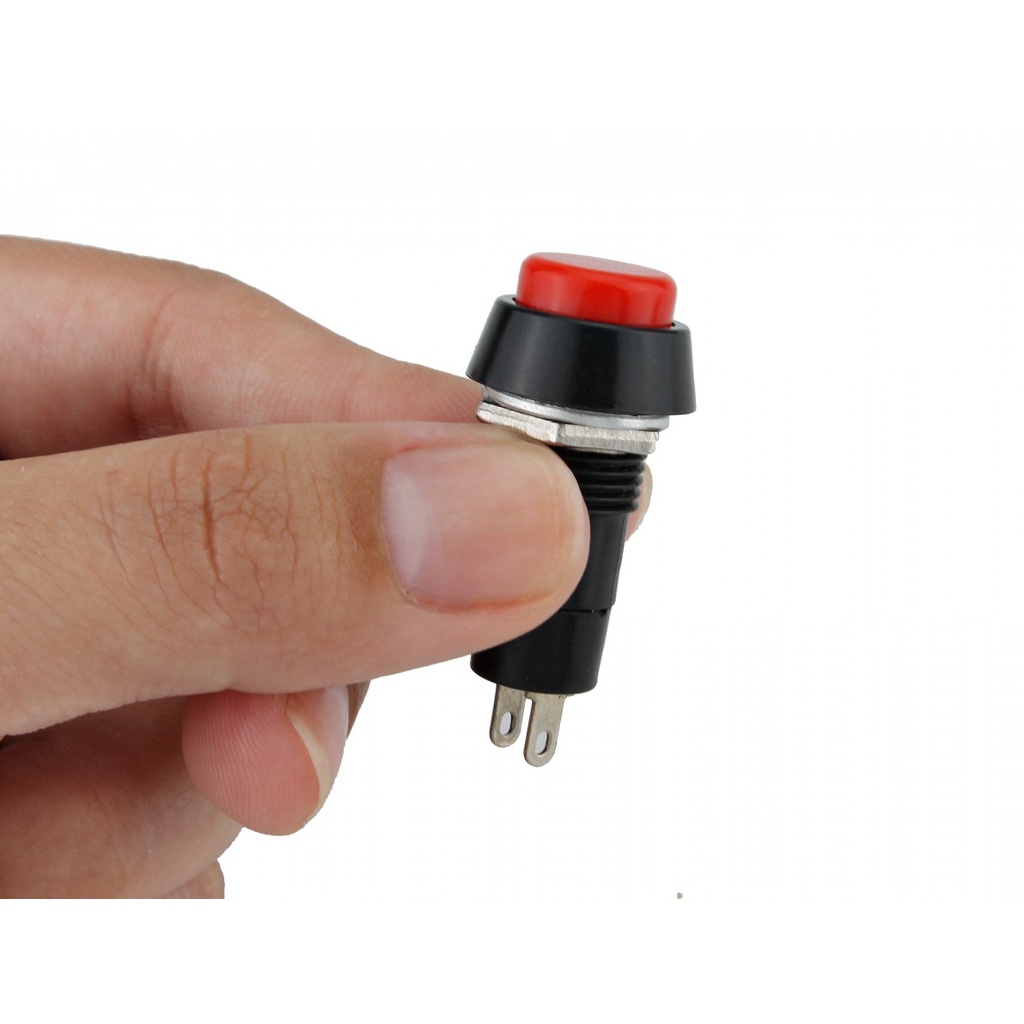 Nút nhấn giữ trạng thái PBS-11A 250V 3A 12mm - ON/OFF, Tự Khóa