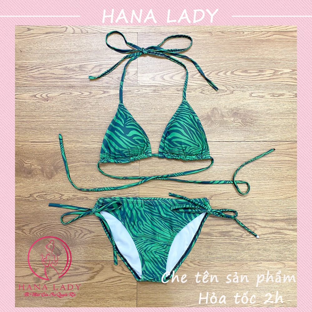 Bikini 2 mảnh  sexy - Đồ tắm đi biển sọc dưa hấu gợi cảm BN144