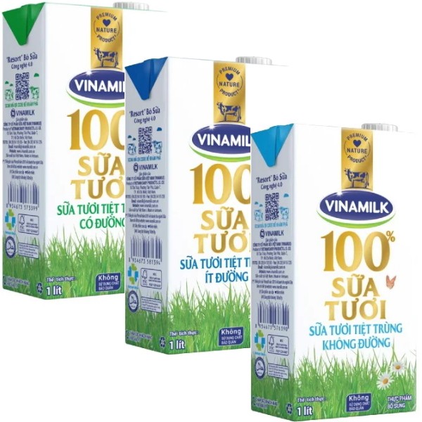 VINAMILK Sữa Tươi Tiệt Trùng 01 Lít
