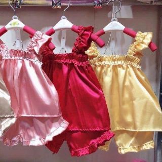 Bộ ngủ lụa đùi cho bé gái (lẻ = sỉ)