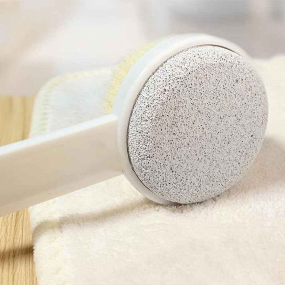 Bàn Chải Tắm Hai Mặt Với Tay Cầm Dài Và Móc Treo Tiện Dụng