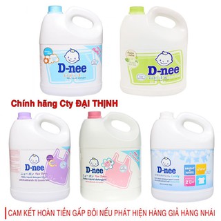 [Dnee ĐẠI THỊNH/HÀ NỘI] Nước Giặt Xả Dnee Thái Lan Can 3L Date Mới Nhất