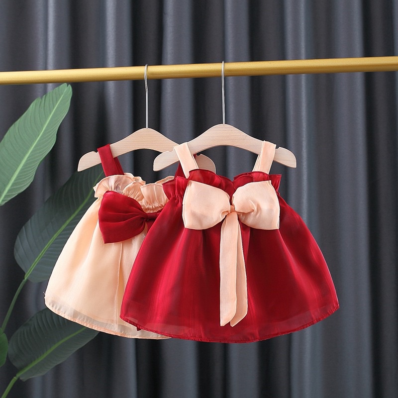 Váy bé gái công chúa từ 6 tháng 1 tuổi 2 tuổi dành cho mùa hè kiểu Hàn Quốc PUCASHOP
