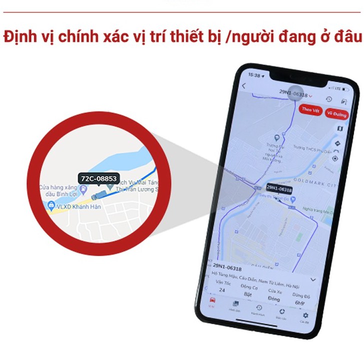 Định Vị Xe Máy, Ô Tô Không Dây A9 Mini PIN 7 - 10 ngày 3000mAH (Miễn phí App năm đầu tiên) - Sim Data 4G + App trọn đời