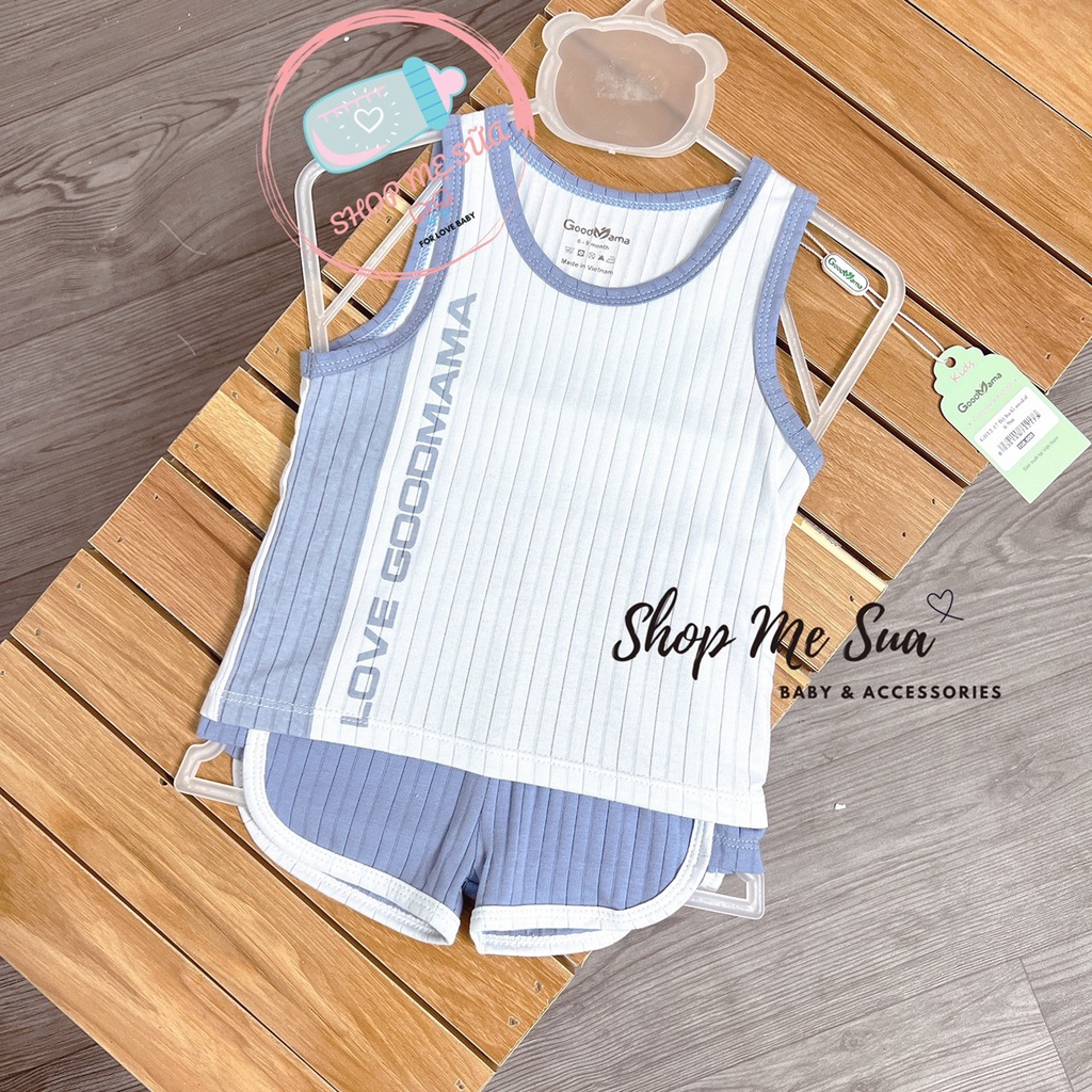 GOODMAMA Bộ ba lỗ vải Modal cực kì mềm mại và an toàn cho bé