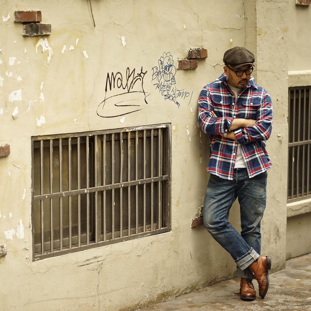 Áo sơ mi Flannel unisex - secondhand   - vintage, cổ điển