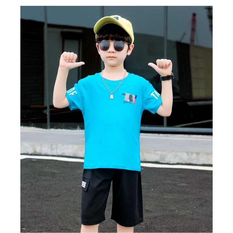 Bộ quần áo mùa hè trẻ em 18-45kg dành cho bé trai mẫu A.C.E- MA23. (Mua 2 sản phẩm trở lên tặng kèm dây buộc tóc cho mẹ)