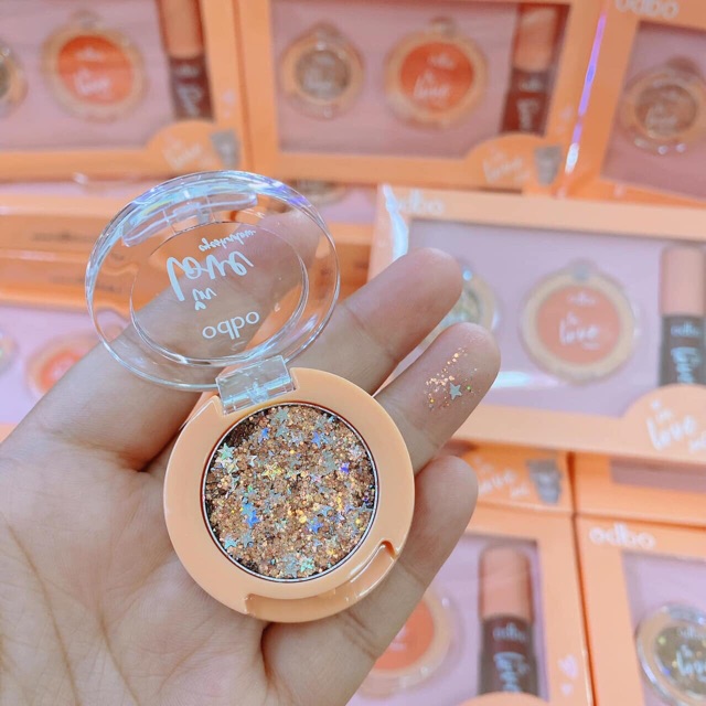 Set trang điểm mắt + má + son Odbo In Love Od1038 | BigBuy360 - bigbuy360.vn