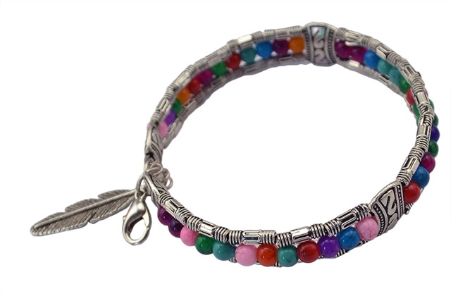 Vòng tay màu sắc- Vòng tay bohemian - Khăn turban