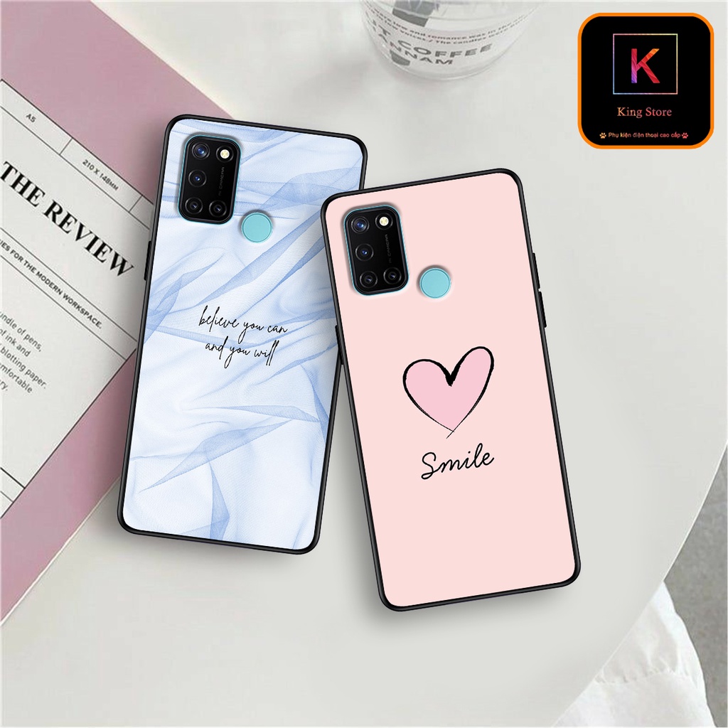Ốp lưng Oppo Realme C17 - Realme 7i - Realme C20 - Ốp Oppo in hình LoveSmile - Chất liệu TPU cao cấp chống sốc