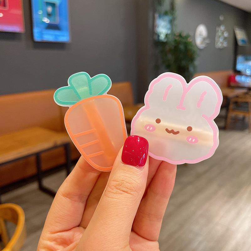 Set 8 Kẹp Tóc Nơ Họa Tiết Hoạt Hình Phong Cách Hàn Quốc Cho Bé Gái