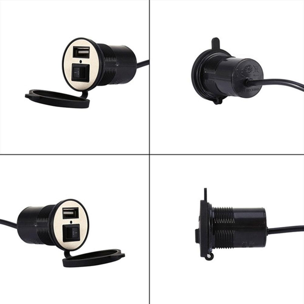 Điện thoại di động 12V 1.5A Xe máy Bộ nguồn Cổng sạc Ổ cắm USB Không thấm nước