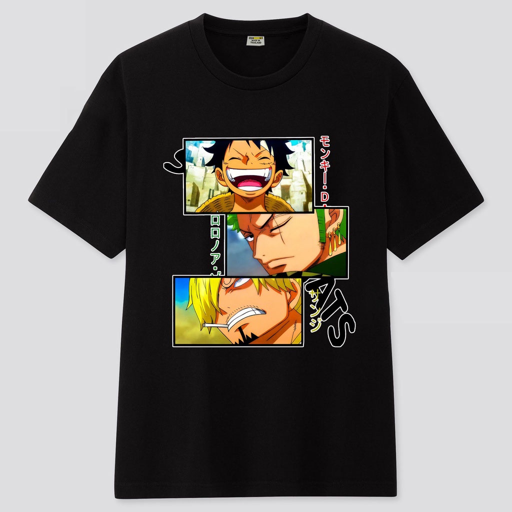 Áo thun Luffy Zoro Sanji Mẫu mới cực đẹp Áo One Piece Đảo Hải Tặc T-shirt white Monkey D Luffy